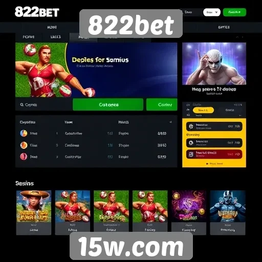 Avaliação das funcionalidades do site 822bet